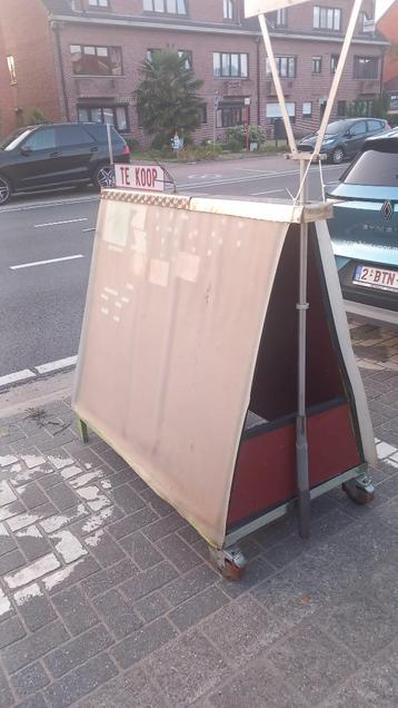 Reclame bord dubbel en verrijdbaar inox wielen roestvrij ond beschikbaar voor biedingen