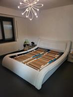 Design bed met 2 elektrisch verstelbare lattenbodems, Huis en Inrichting, Ophalen, Gebruikt
