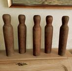 Jeux ancien 5 quilles en bois bowling bouloir, Antiek en Kunst, Ophalen of Verzenden