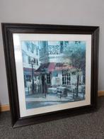 Tableau Brent Heighton Paris "Chez Julien" cadre bois, Enlèvement