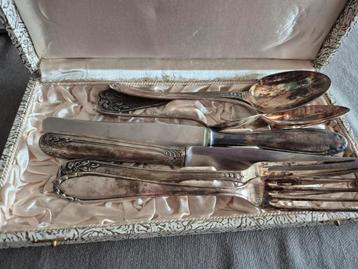 Lotje lit verzilverd bestek geen puur zilver argent beschikbaar voor biedingen
