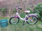 Meisjesfiets 4 tot 7 jaar +/- wit en roze, Ophalen, Gebruikt, 16 tot 20 inch