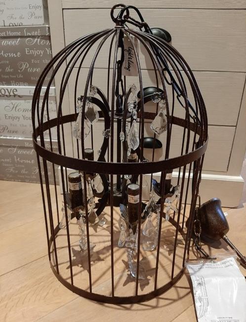 Light living luster vogelkooi kroonluchter nieuw, Huis en Inrichting, Lampen | Kroonluchters, Nieuw, Ophalen of Verzenden