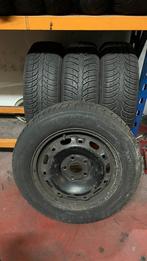Jantes 5x100 + pneus 4 saisons 185/60-14, Auto-onderdelen, Banden en Velgen, Ophalen, 14 inch, Gebruikt, Banden en Velgen
