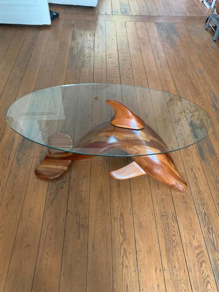 Salontafel van Franse kunstenaar/ beeldhouwer Polyte Solet, Huis en Inrichting, Tafels | Salontafels, Ophalen