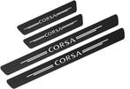 Set van 4 koolstofvezel autodeurdrempels voor Opel Corsa