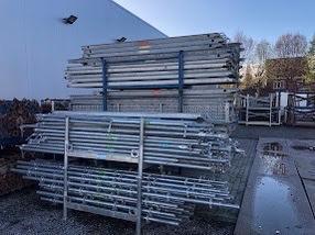 Steiger /stelling - Schoren 50/80 - korte stippen, Doe-het-zelf en Bouw, Steigers, Zo goed als nieuw, Gevelsteiger, Ophalen