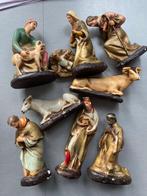 Noël 9 figurines en plâtre Jésus, Antiquités & Art, Envoi