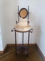 Antiek badkamermeubel (hout en porselein), Antiek en Kunst, Ophalen