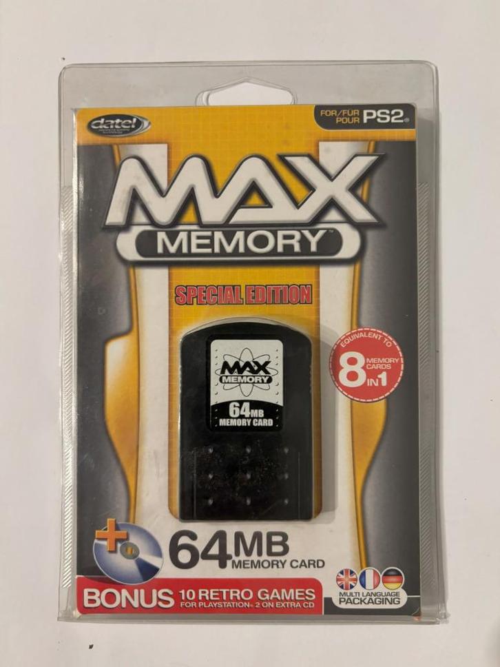 Cartouche Max Memory pour PS2 64MB neuve, Games en Spelcomputers, Spelcomputers | Sony Consoles | Accessoires, Nieuw, PlayStation 2