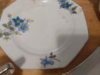 retro blauw 12 delige  La porseliane Belgique, Antiek en Kunst, Ophalen of Verzenden