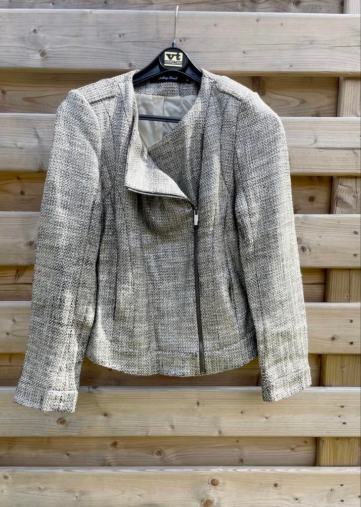 Metallic zilveren vest van Talking French (36), Talking French, Overige kleuren, Ophalen of Verzenden, Jasje