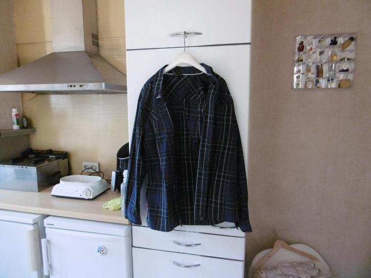 kledij heren hemd "groggy by jbc" M geruit, 100% katoen, Kleding | Heren, Overhemden, Zo goed als nieuw, Halswijdte 39/40 (M)