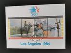 Belgie 1984 - sport - boogschieten, dressuur, paard - BLOK, Ophalen of Verzenden, Gestempeld, Sport