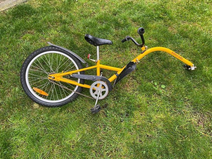 Aanhangfiets CROSSWIND, geel, Fietsen en Brommers, Fietsaccessoires | Aanhangwagens en Karren, Gebruikt, Aanhangfiets, 20 tot 40 kg
