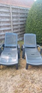 Ligstoel voor de tuin X 2, Tuin en Terras, Ophalen, Zo goed als nieuw