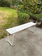Ikea PS2014 Bankje Wit Opplooibaar, Tuin en Terras, Ophalen, Gebruikt