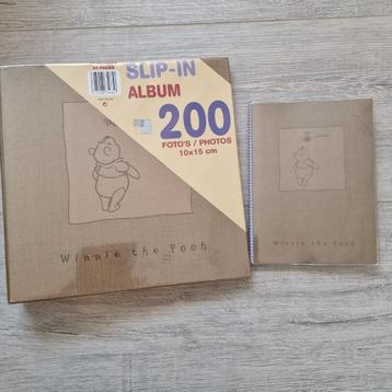 2 bijpassende fotoalbums Winnie the Pooh beige