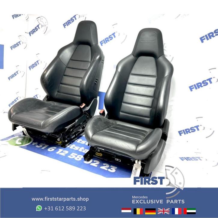 W204 C63 AMG Stoelen leer MEM Mercedes C Klasse 2007-2014 63, Auto-onderdelen, Interieur en Bekleding, Mercedes-Benz, Gebruikt