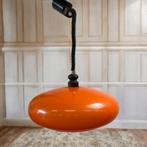 Vintage oranje UFO luster / hanglamp jaren 70, Antiek en Kunst, Ophalen of Verzenden