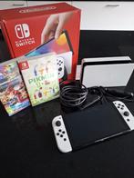 Nintendo Switch OLED + 2 games, Games en Spelcomputers, Ophalen, Zo goed als nieuw, Switch OLED