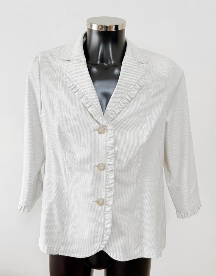 Mayerline / Blazer / Colbert / Jas / Vest / Gestreept, Kleding | Dames, Truien en Vesten, Zo goed als nieuw, Maat 42/44 (L), Wit