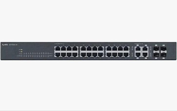 De GS1920 Smart GS1920 ZYXEL 24-poorts GS1920-switch voldoet, Computers en Software, Netwerk switches, Ophalen