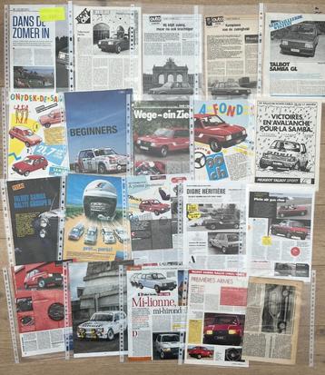 TALBOT SAMBA RALLY - ARTICLES, Enlèvement ou Envoi