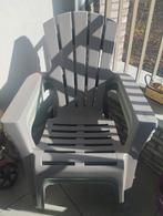 4 plastic Tuinstoelen, Tuin en Terras, Ophalen, Zo goed als nieuw, Plastic
