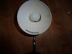 bureaulamp  mat wit  met snoer  en lamp, Enlèvement ou Envoi, Comme neuf