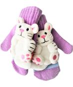 Kinder wanten met knuffeltje lila paars vanaf 3 jaar, Kinderen en Baby's, Kinderkleding | Mutsen, Sjaals en Handschoenen, Nieuw