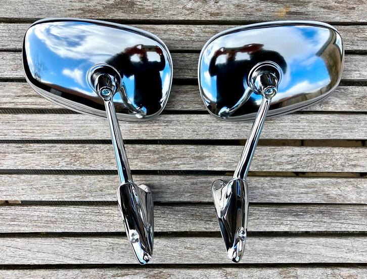 Chrome oldtimer spiegels type Cipa 1, chroom spiegel, Auto-onderdelen, Spiegels, Alfa Romeo, Audi, BMW, Citroën, Fiat, Ford, Honda
