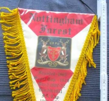 Nottingham Forest grote fantastische vaandel 1979 beschikbaar voor biedingen