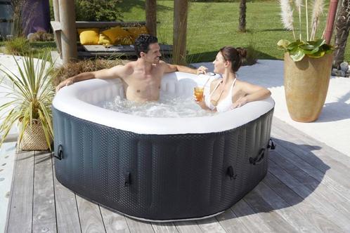 Infinite spa achthoekig 4 personen, Tuin en Terras, Bubbelbaden en Hottubs, Nieuw, Opblaasbaar, Afdekzeil, Grondzeil, Filter, Ophalen of Verzenden