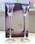 Duo standaardkandelaars Cezanne Inn Crystal 24 cm, Ophalen of Verzenden
