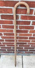 Vintage Alpen wandelstok met edelweiss-gravure, Enlèvement ou Envoi