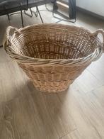 Grote rieten mand, Ophalen, Gebruikt, Mand, Rond