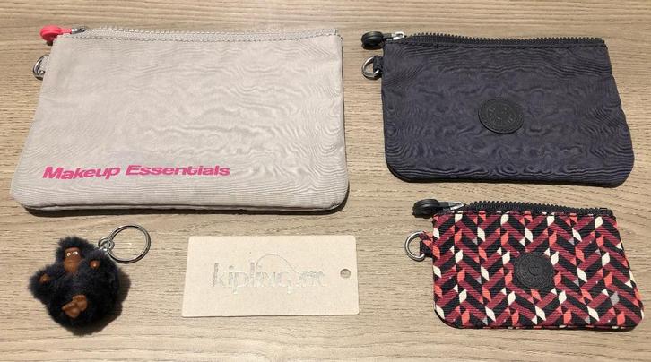 Multifunctionele (toilet)tasjes: 3 stuks van Kipling, Handtassen en Accessoires, Toilettassen, Zo goed als nieuw, Dame, Overige kleuren