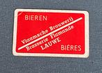 Oude speelkaart VLAAMSCHE BROUWERIJ te LAUWE, Enlèvement ou Envoi, Utilisé, Carte(s) à jouer