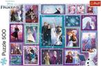 Trefl puzzel disney frozen II, 500 stukjes, Ophalen of Verzenden, Zo goed als nieuw