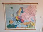 Vintage Oude landkaart "Europa staatskundig", Antiek en Kunst, Antiek | Schoolplaten, Ophalen