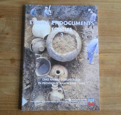 Cinq années d'archéologie en province de Namur 1990 - 1995, Livres, Histoire nationale, Enlèvement ou Envoi