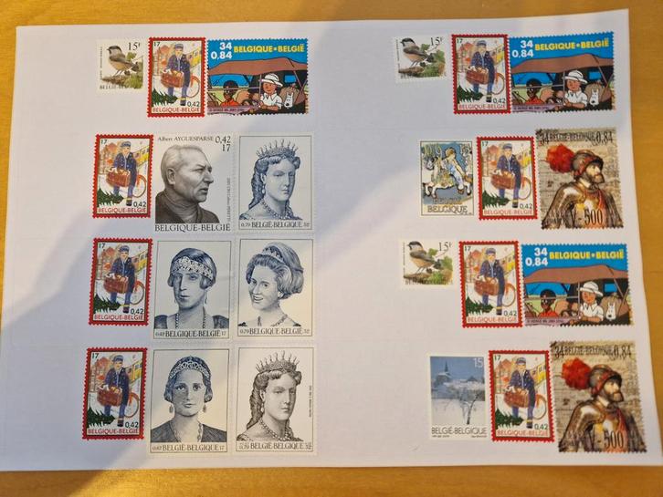 Des étiquettes à timbres voire description 1€/étiquette, Timbres & Monnaies, Timbres | Europe | Belgique, Non oblitéré, 1 Autocollant