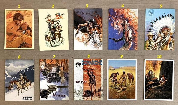 77 Wenskaarten met stripfiguren, Boeken, Stripverhalen, Ophalen of Verzenden