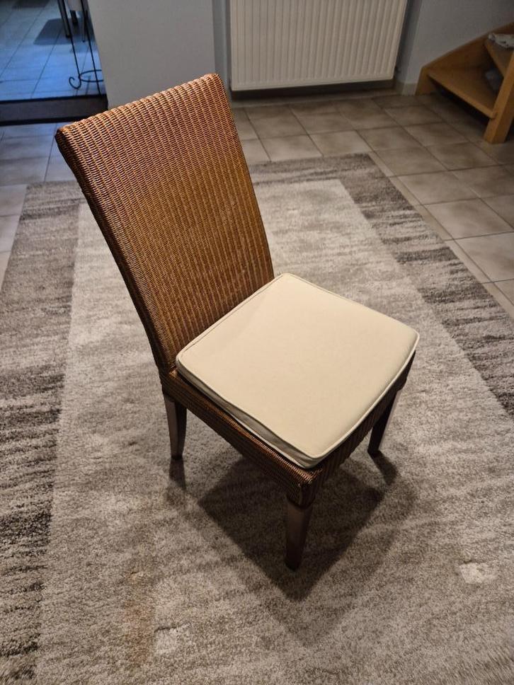 Vincent Sheppard - 6 rotan stoelen (met kussentjes), Huis en Inrichting, Stoelen, Zo goed als nieuw, Vijf, Zes of meer stoelen