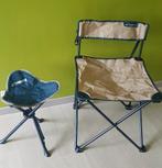 Chaise et tabouret, Caravanes & Camping, Comme neuf