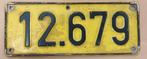 Ancienne plaque immatriculation Belge, Collections, Enlèvement ou Envoi, Utilisé