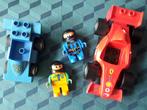 2 Oude Duplo racewagentjes met ventjes bij, gebruikte staat, Kinderen en Baby's, Speelgoed | Duplo en Lego, Ophalen of Verzenden