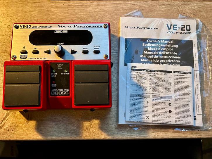 Boss VE 20 Vocal Processor, Muziek en Instrumenten, Effecten, Zo goed als nieuw, Chorus, Delay of Echo, Distortion, Overdrive of Fuzz