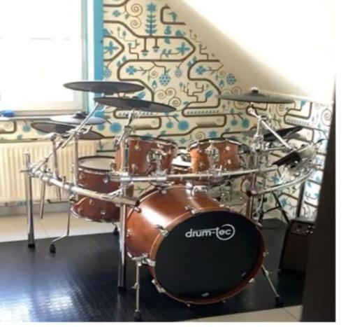 Elektronische drum Drum-tec pro S 4 in bubinga hout, Muziek en Instrumenten, Drumstellen en Slagwerk, Gebruikt, Overige merken